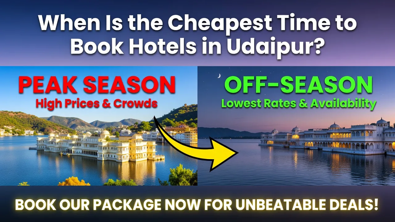 When Is the Cheapest Time to Book Hotels in Udaipur?