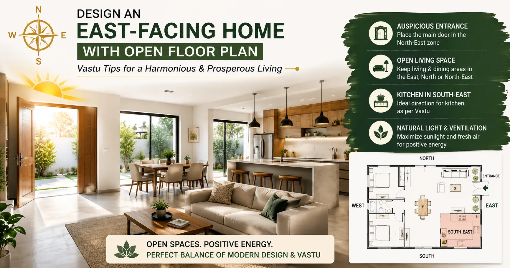 Design an Open & Spacious East-Facing Home Without Compromising Vastu