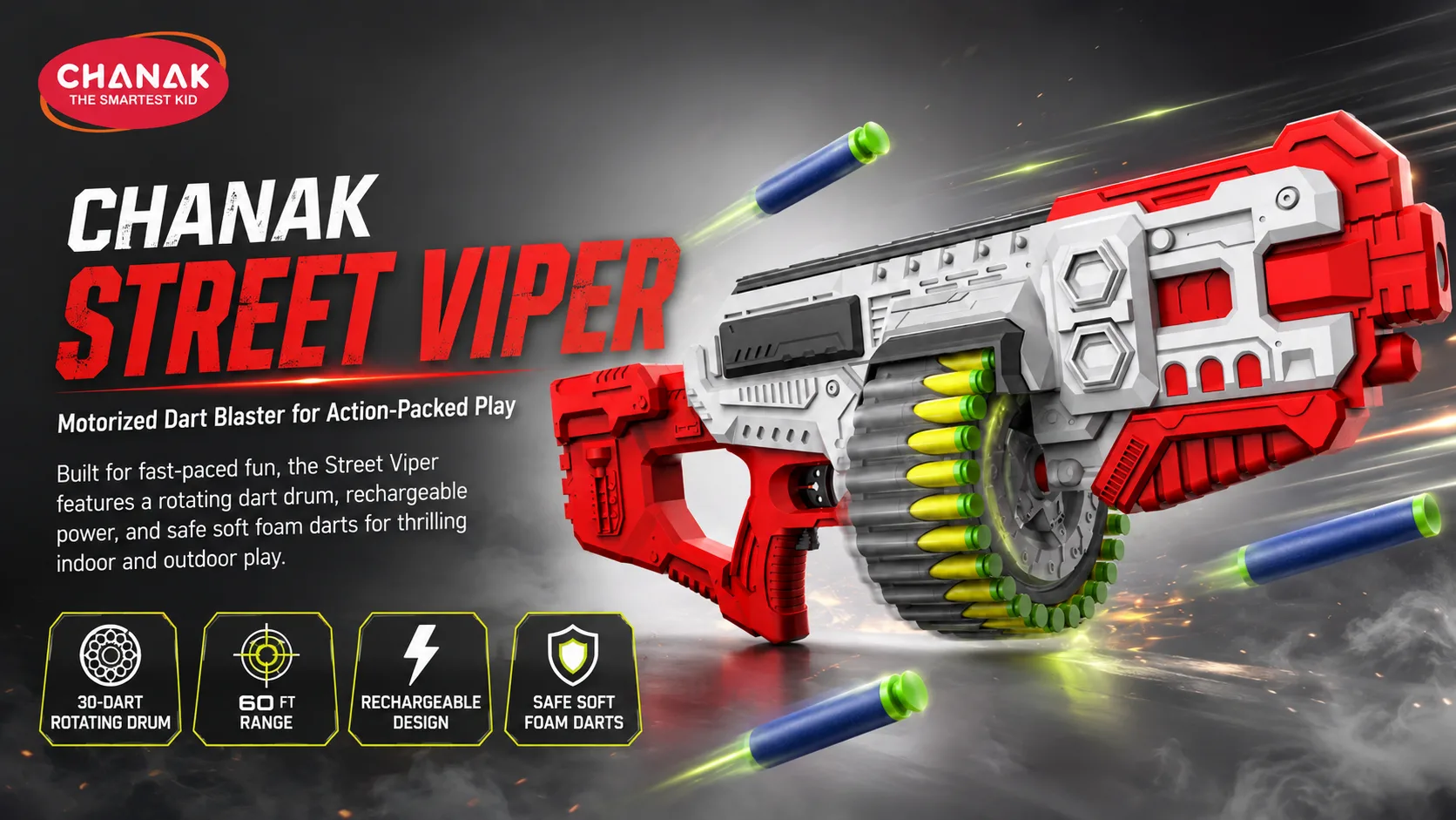 Chanak Street Viper Blaster: Why This Motorized Dart Gun Is Every Kid's New Favorite Toy