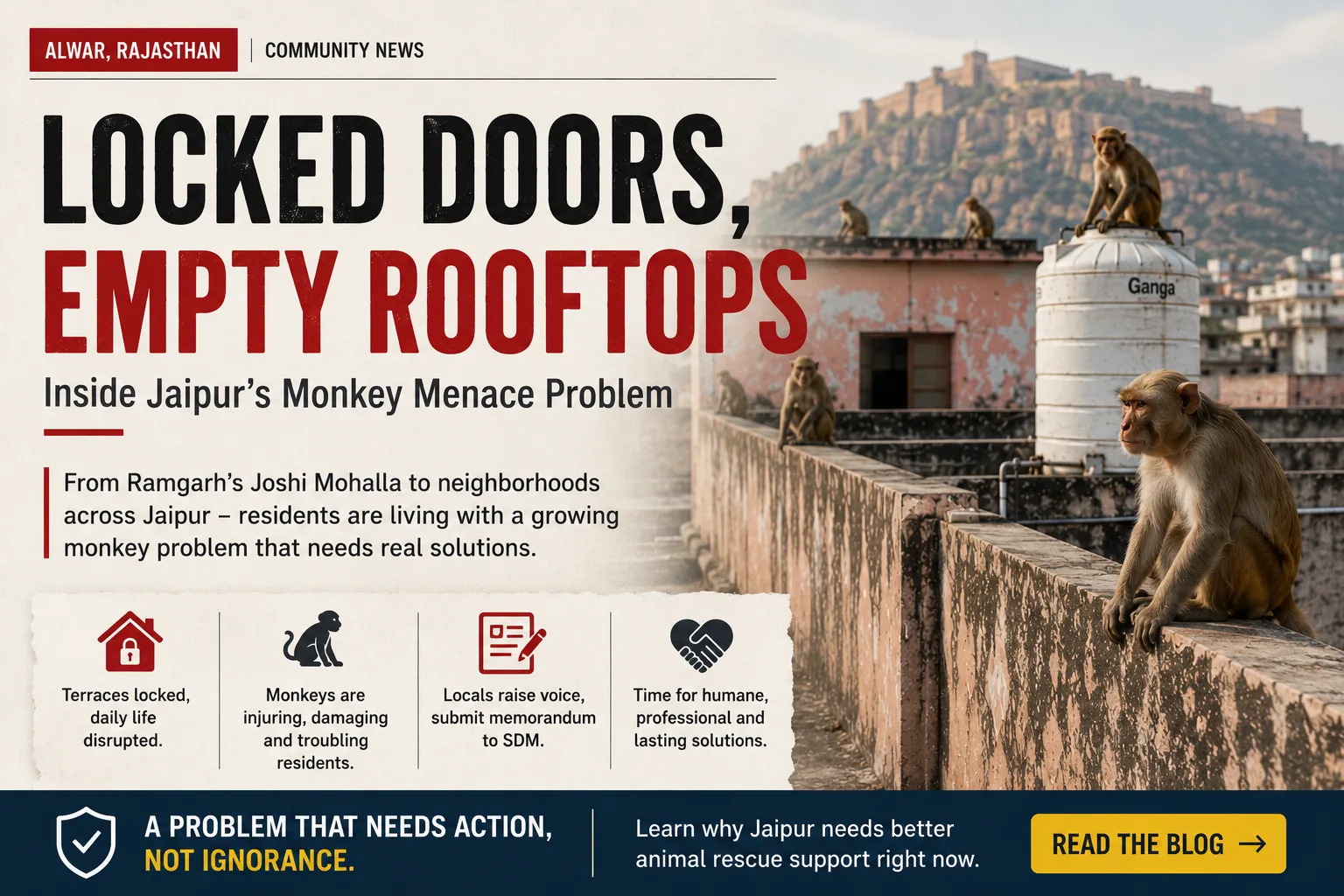 Locked Doors, Empty Rooftops - Inside Jaipur's Monkey Menace Problem