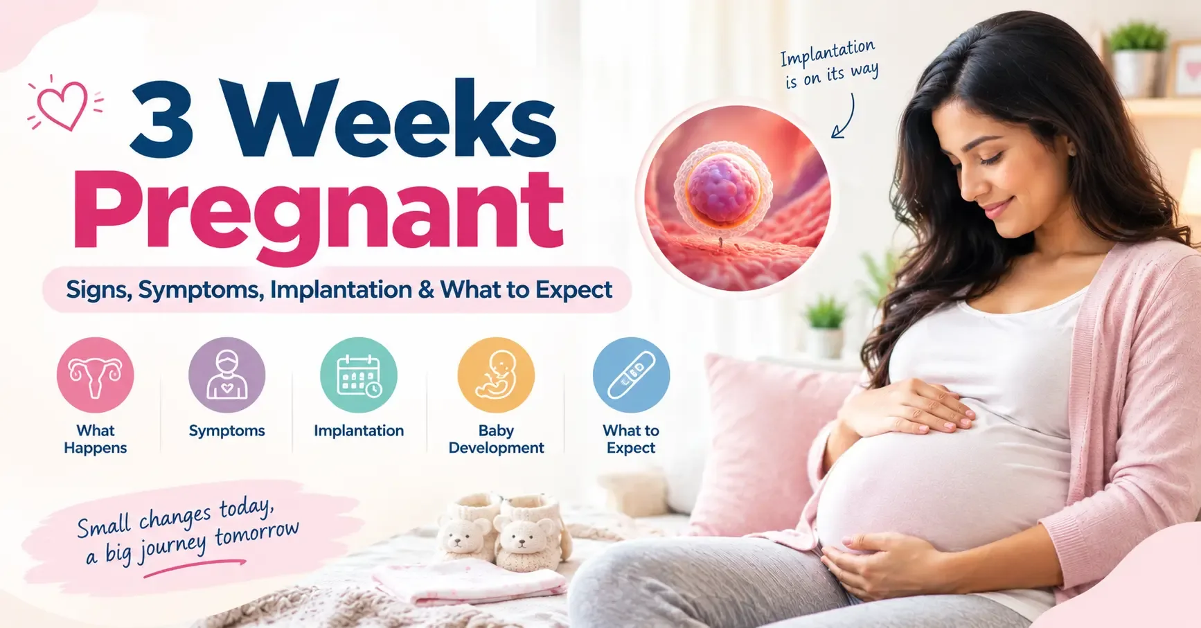3 Weeks Pregnant: Signs, Symptoms & Implantation