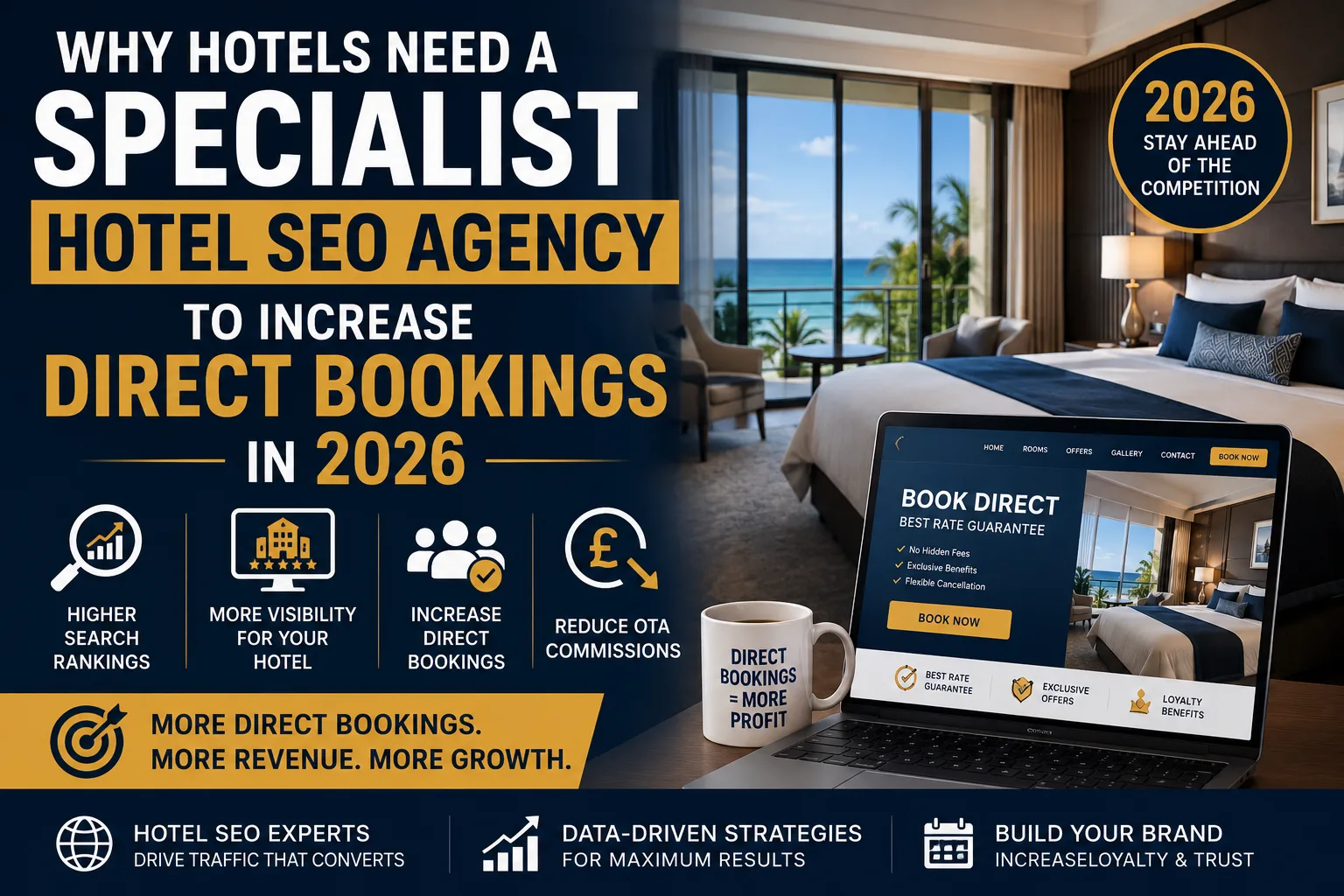 Why Hotels Need a Specialist Hotel SEO Agency to Increase Direct Bookings in 2026