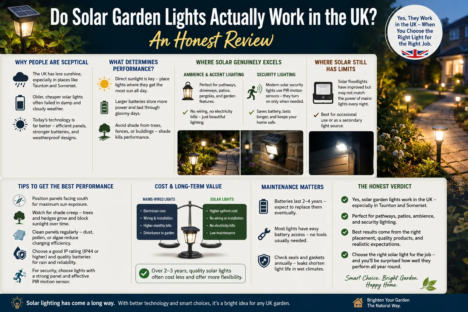 Do Solar Garden Lights Actually Work in the UK? An Honest Review