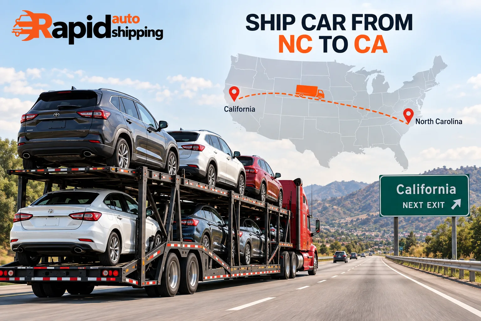 Shipping Car from California to North Carolina: Fast, Safe & Affordable Auto Transport