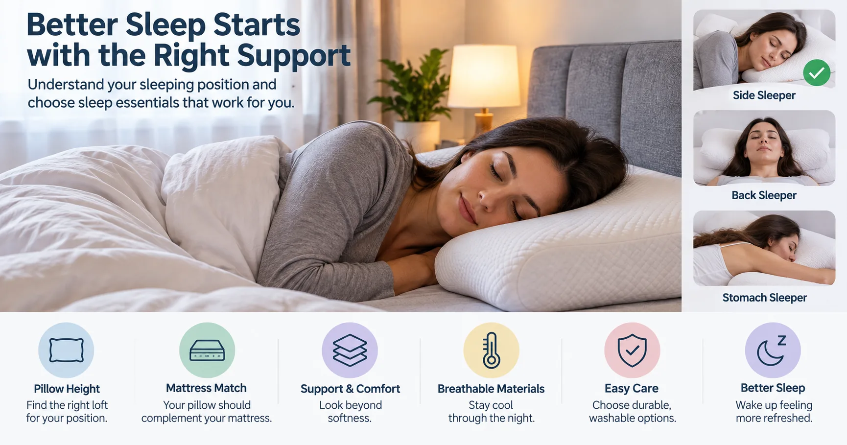 What Your Sleeping Position Can Teach You About Choosing Better Sleep Essentials