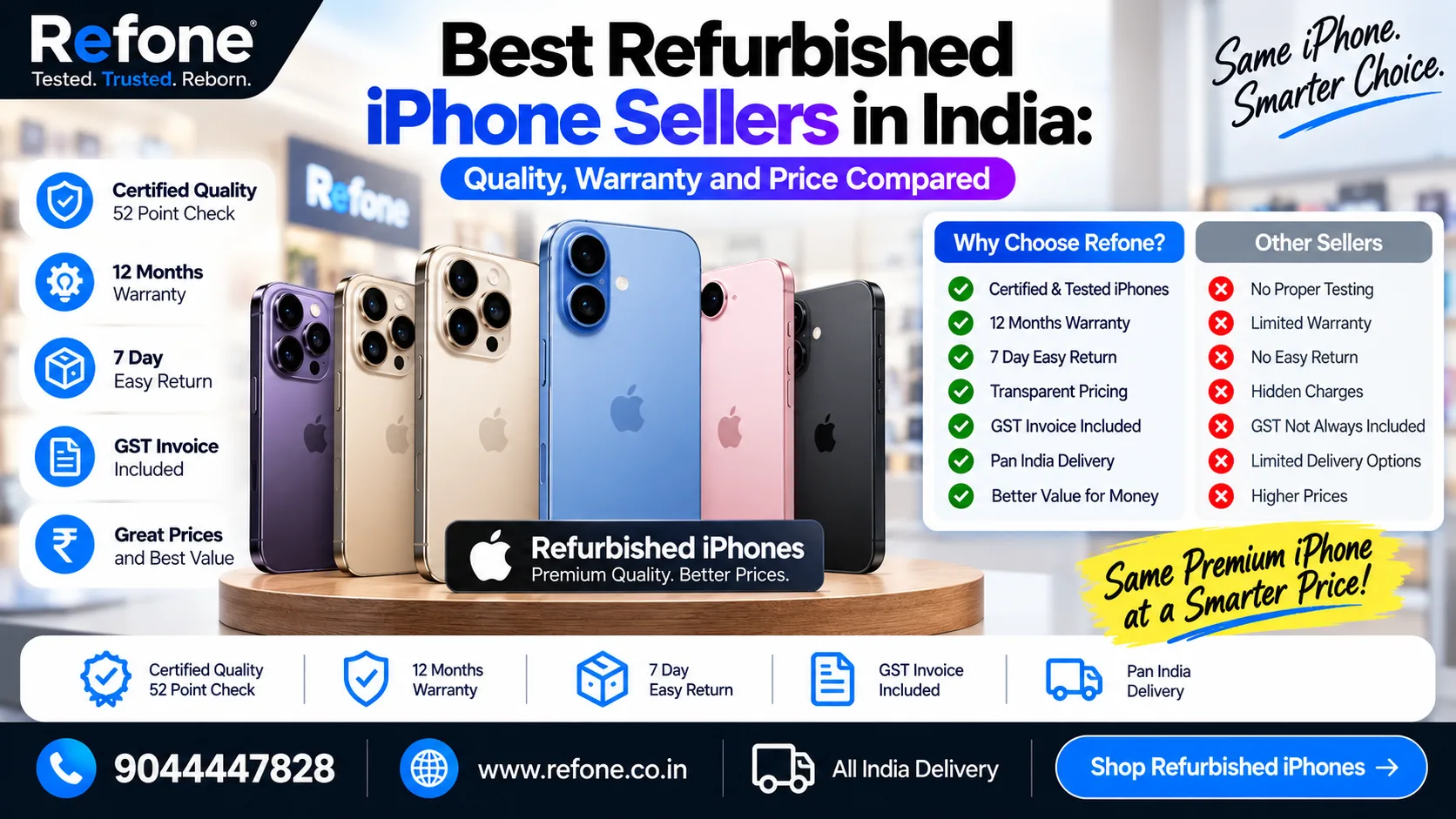Best Refurbished iPhone Sellers in India: Quality, Warranty and Price Compared