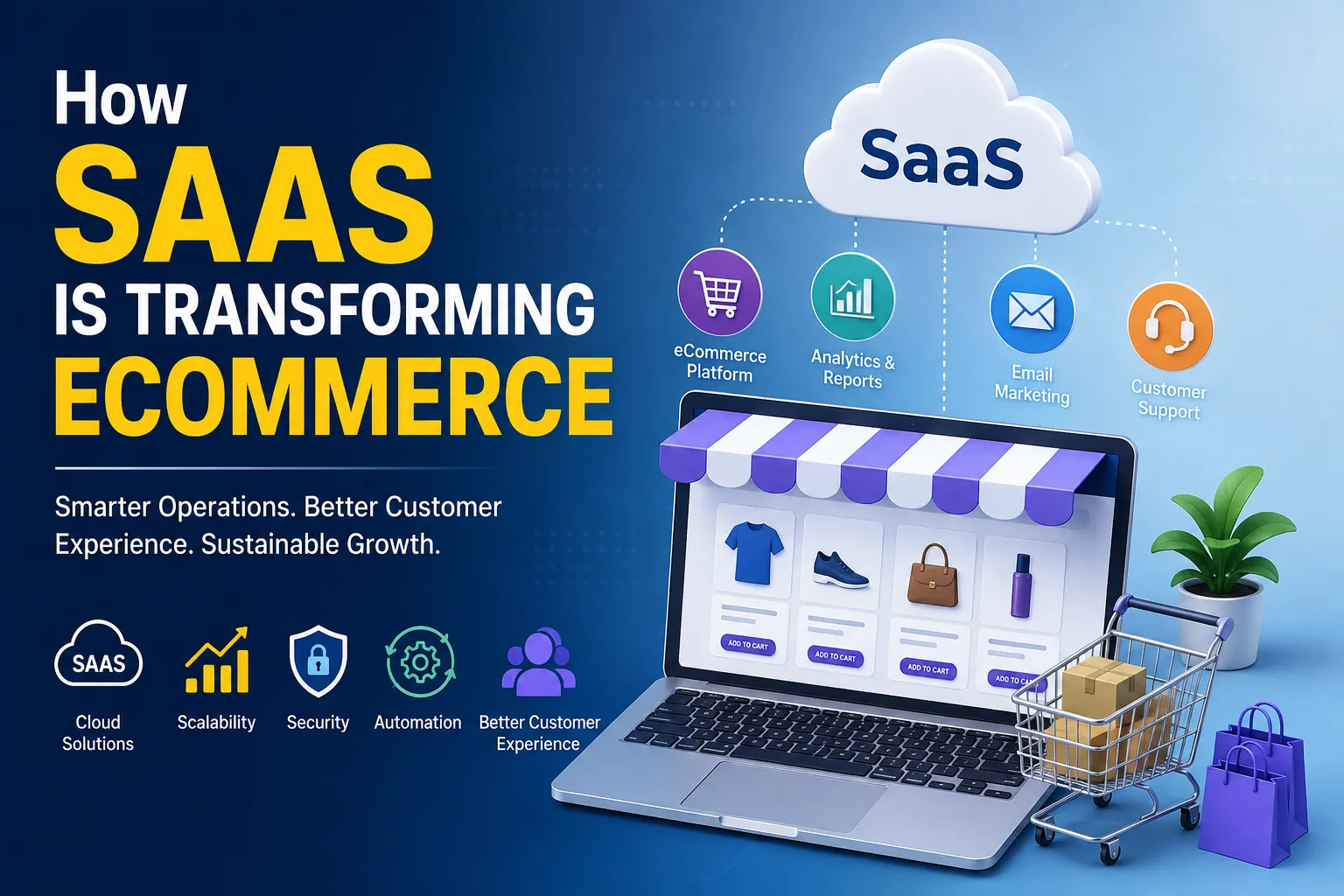 How SaaS Is Transforming Modern eCommerce: Trends, Benefits, and Future Opportunities