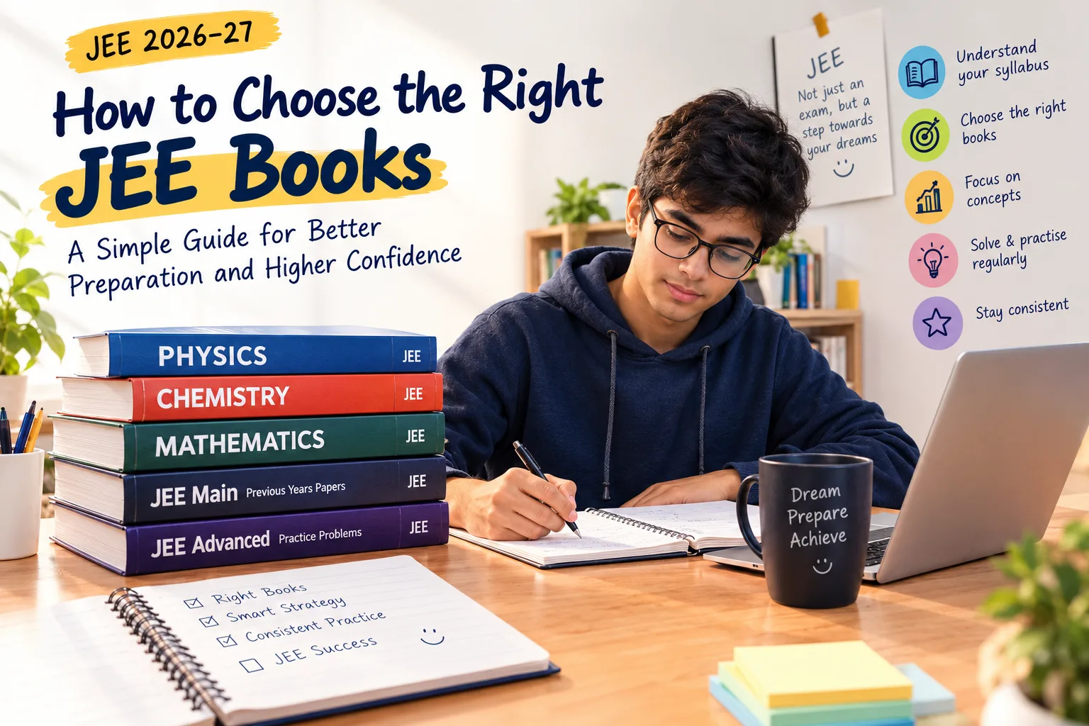 How to Choose the Right Books for JEE Main and JEE Advanced Preparation