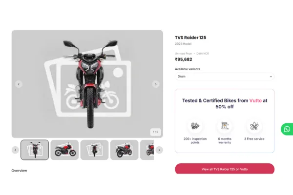 TVS Raider 125 On-Road Price in India: Price, Mileage & Colours