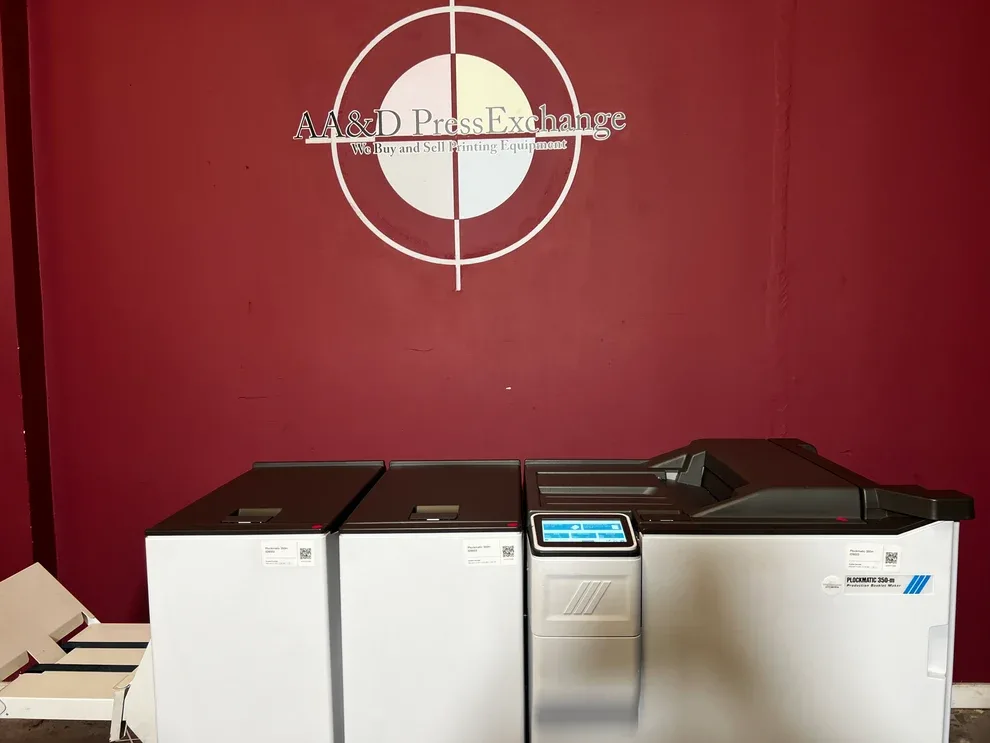 Used Plockmatic 350-M Booklet Maker for Sale – 85K Meter