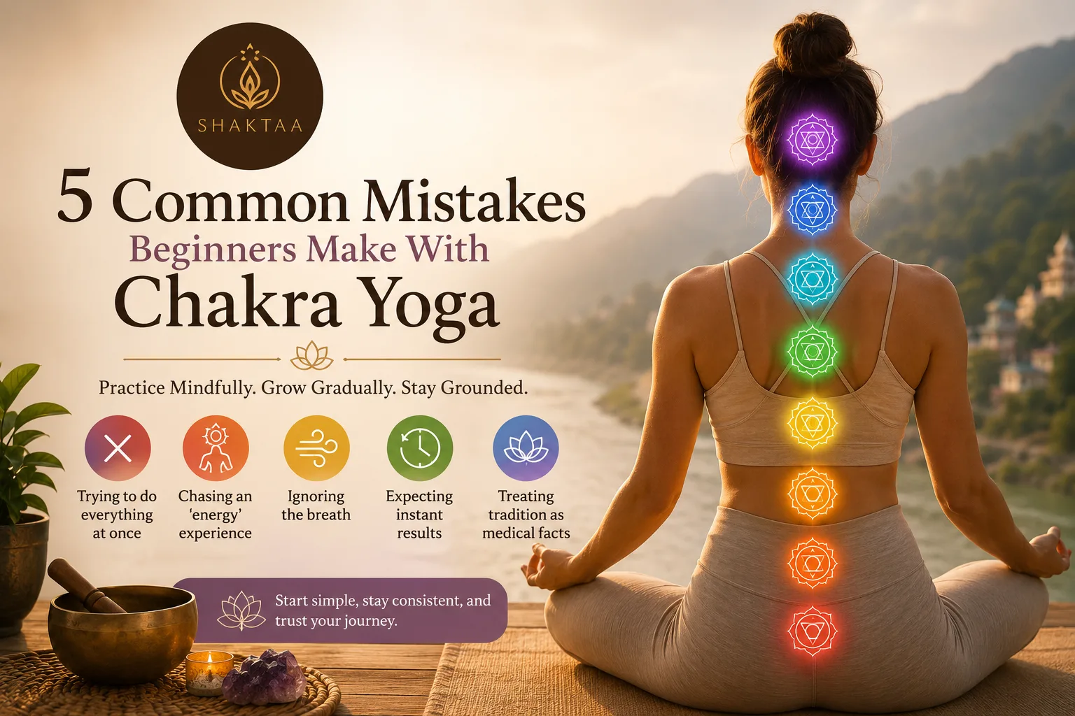 5 Common Mistakes Beginners Make With Chakra Yoga