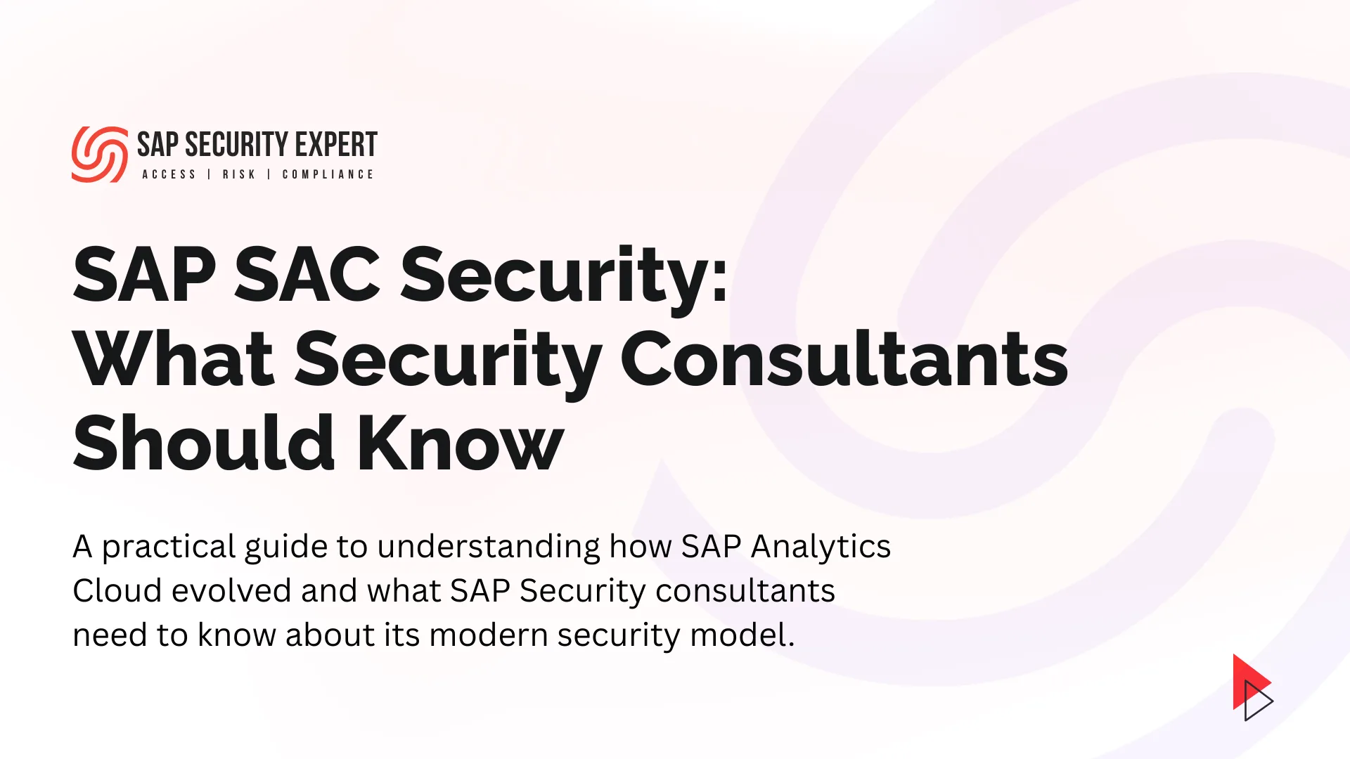 SAP SAC Security: What Security Consultants Should Know