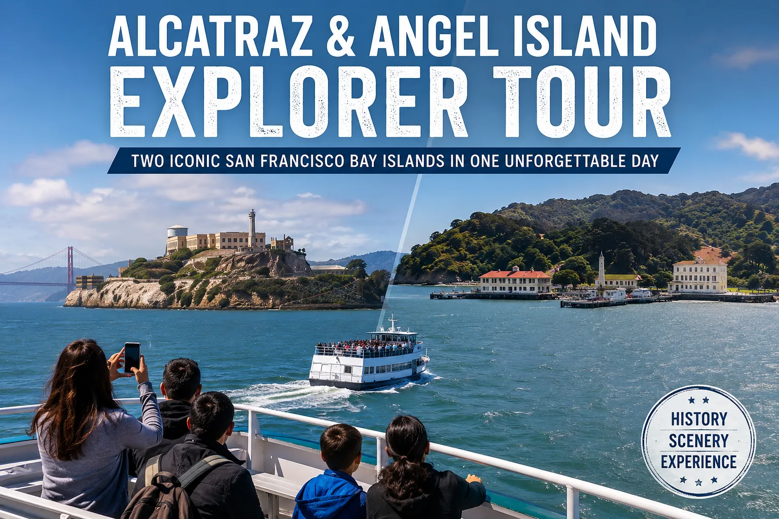 Alcatraz & Angel Island Explorer Tour: Two Iconic San Francisco Bay Islands in One Unforgettable Day