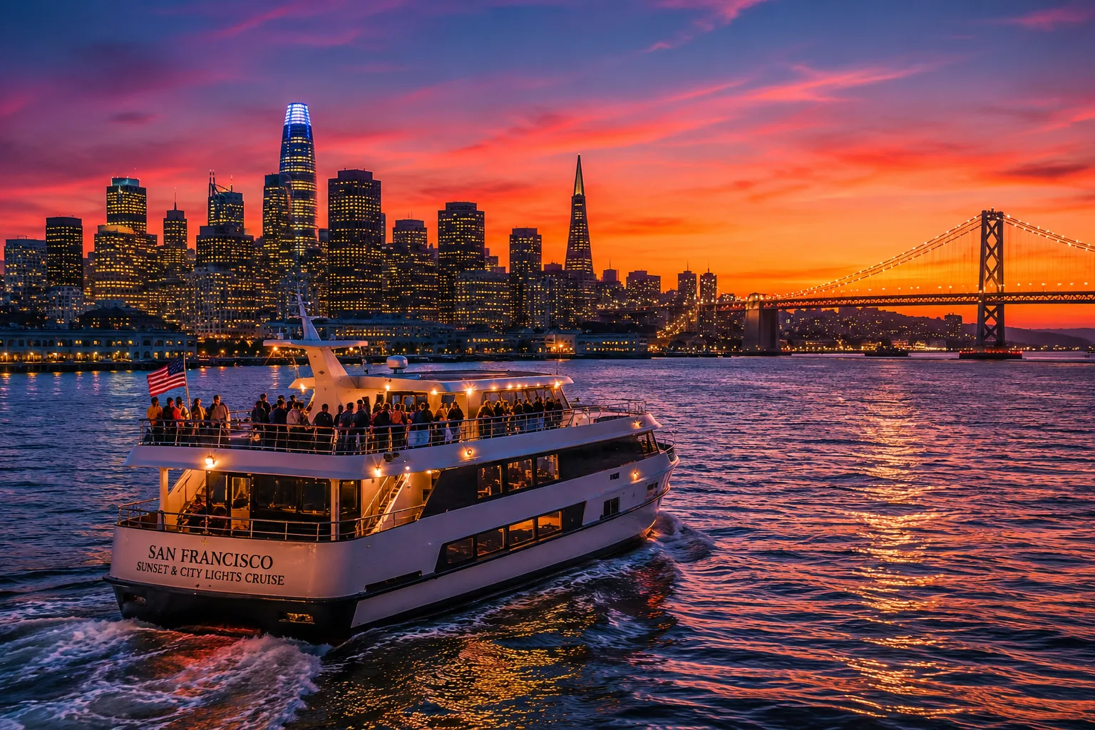 San Francisco Sunset & City Lights Cruise