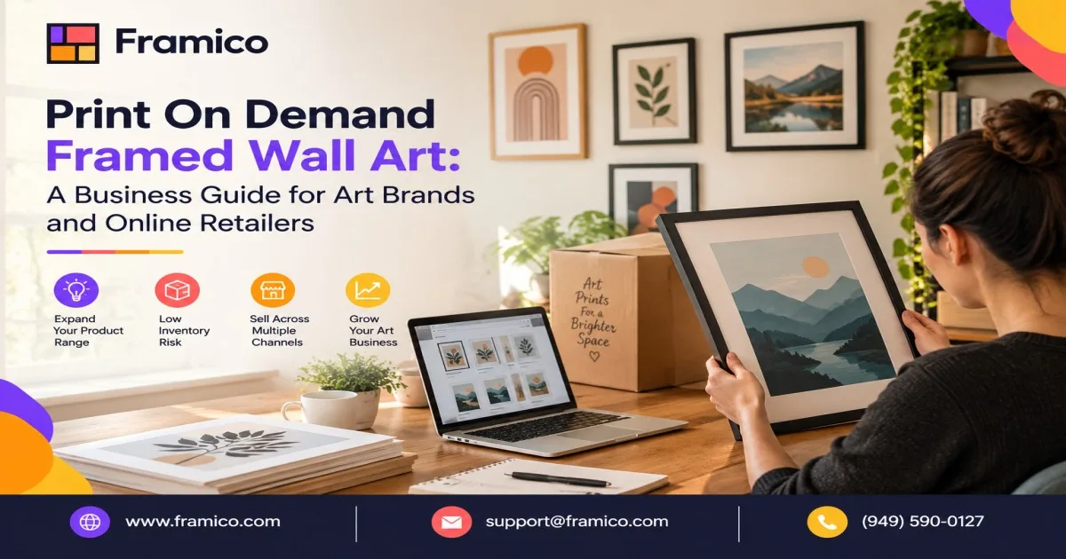 Print On Demand Framed Wall Art: A Business Guide for Art Brands and Online Retailers