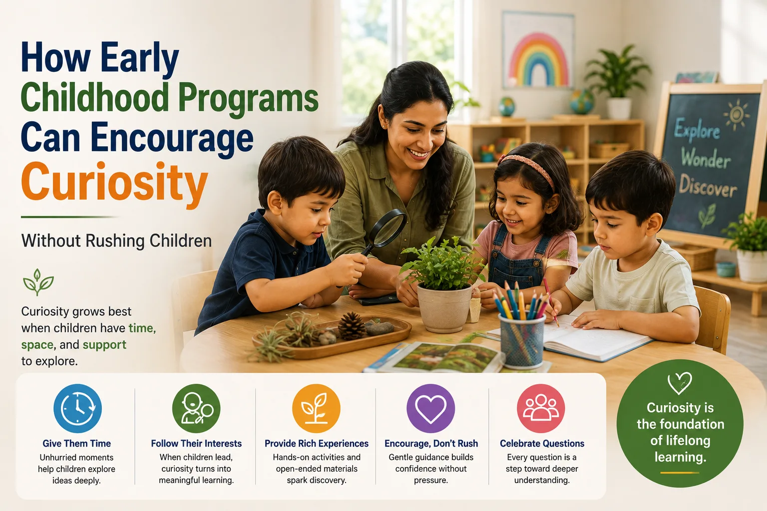 How Early Childhood Programs Can Encourage Curiosity Without Rushing Children
