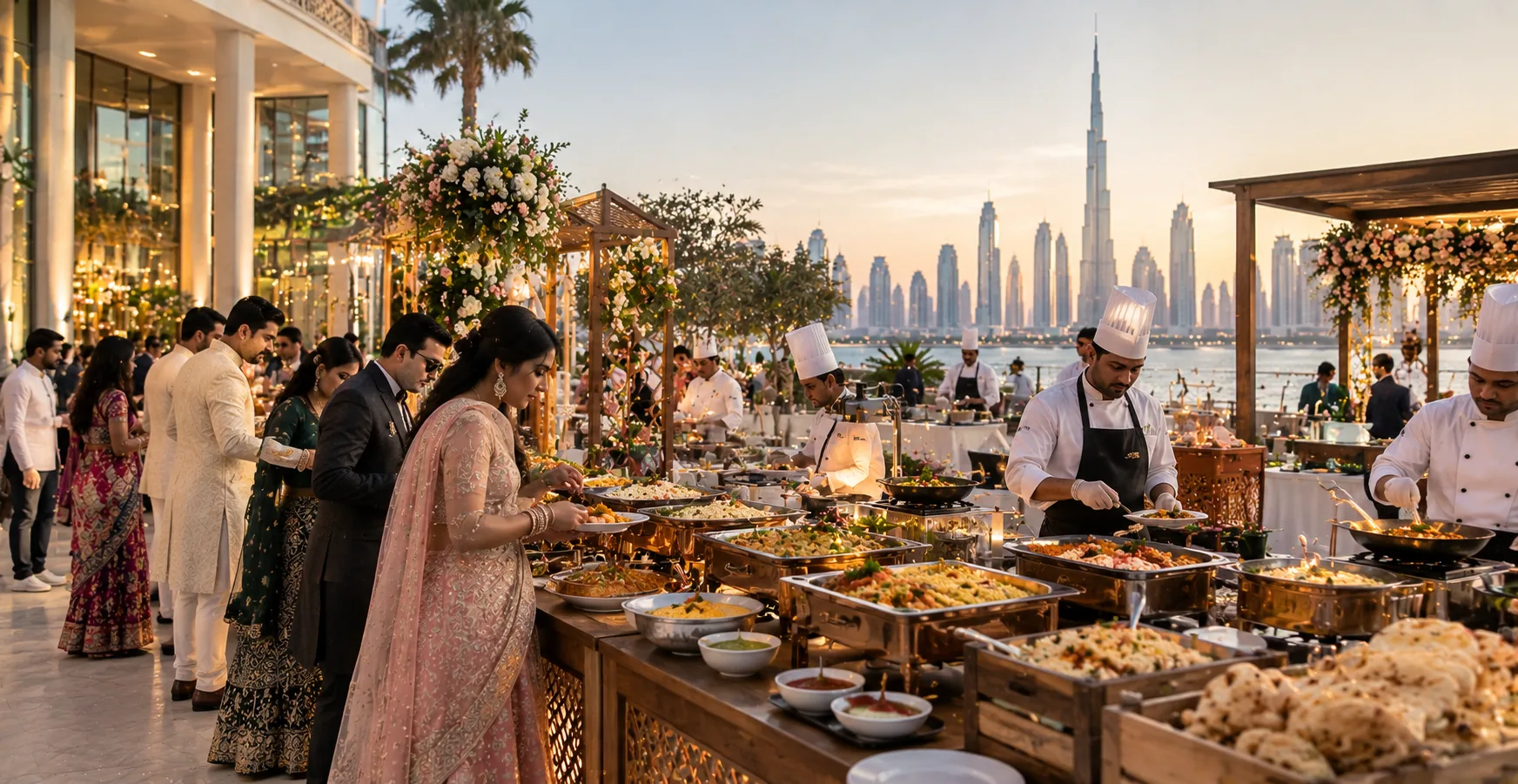 Destination Wedding in Dubai: How to Manage Food Preferences for Indian Wedding Guests