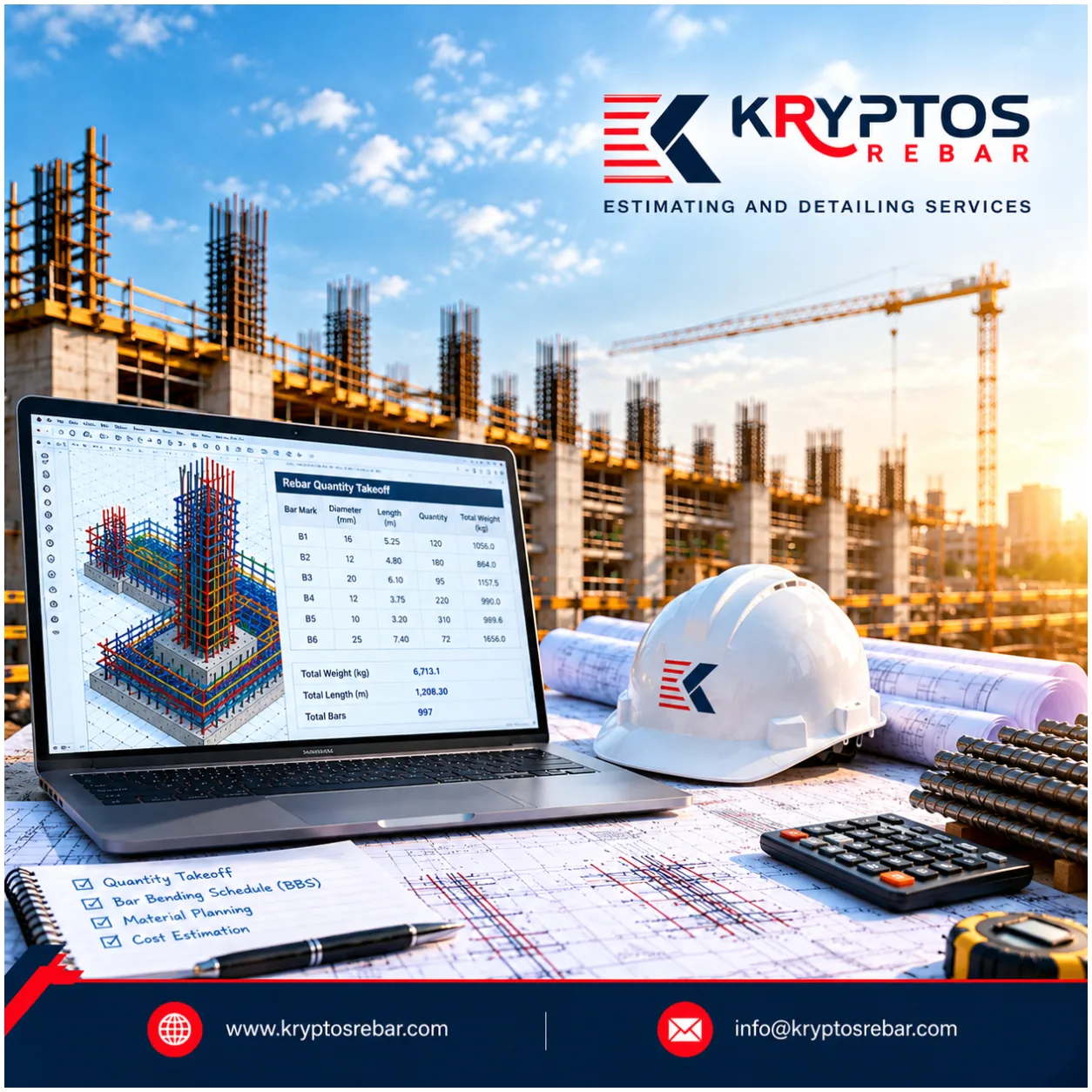 Rebar Detailing And Estimation Services In USA: 7 Key Benefits