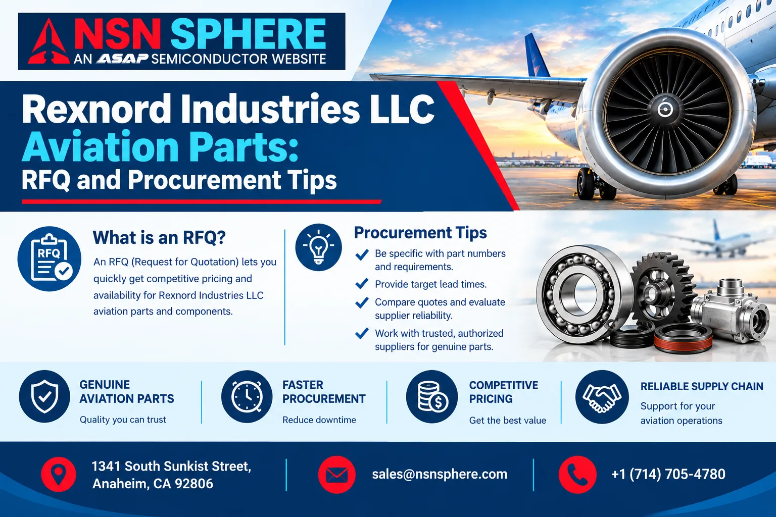 Rexnord Industries LLC Aviation Parts: RFQ and Procurement Tips