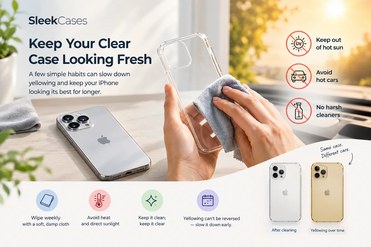 How to Keep a Clear Case for iPhone Looking New