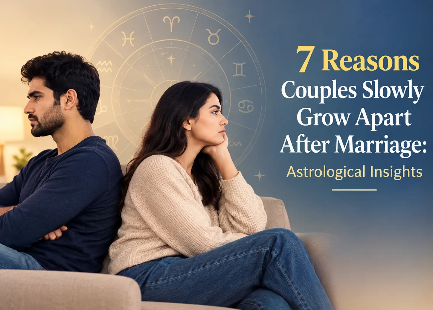 7 Reasons Couples Slowly Grow Apart After Marriage: Astrological Insights