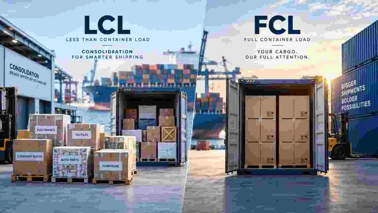 LCL vs. FCL: When Should You Choose Consolidation for Your International Shipments?
