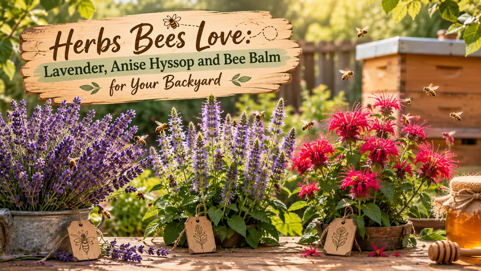 Herbs Bees Love: Lavender, Anise Hyssop and Bee Balm for Your Backyard