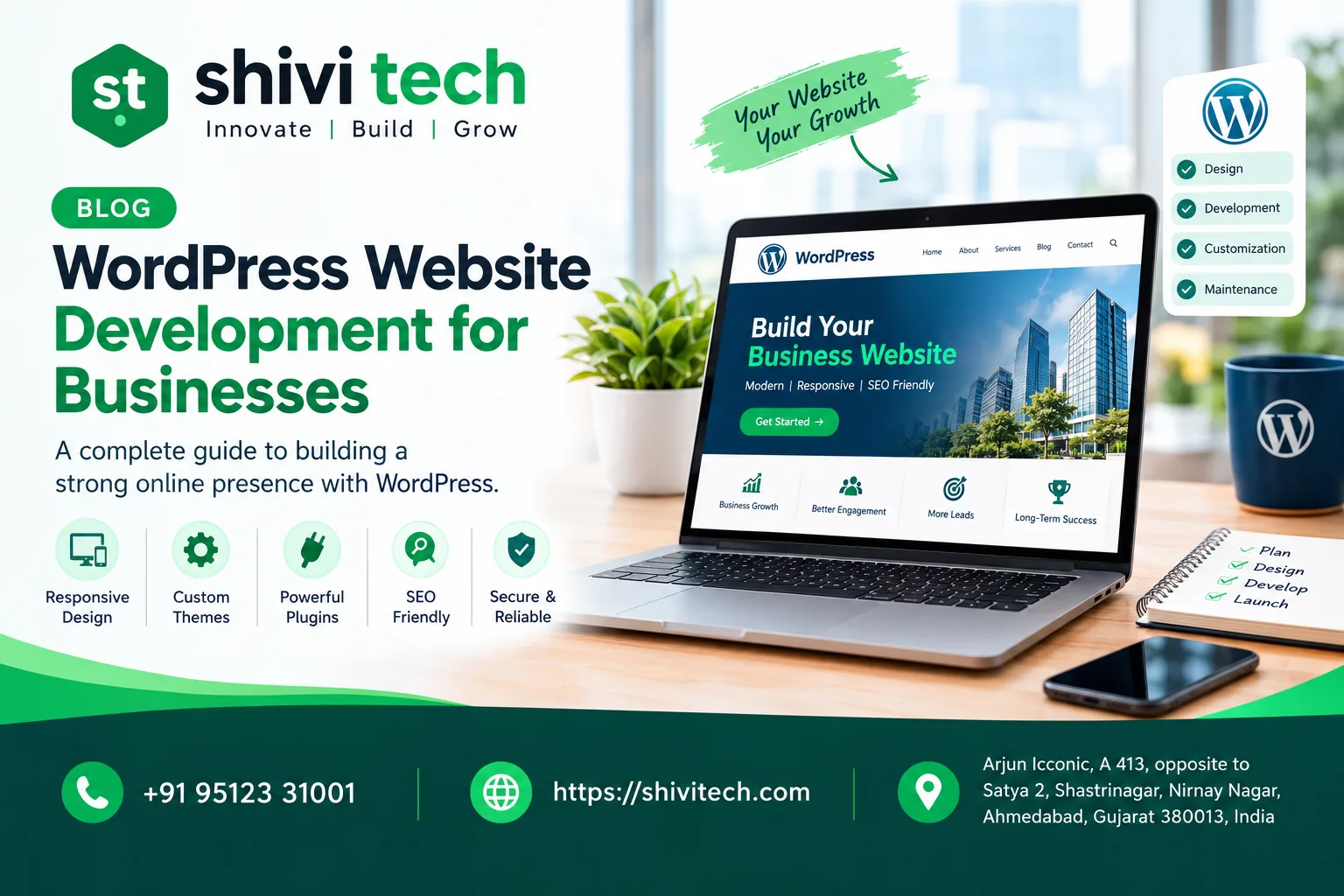 WordPress Website Development for Businesses: A Complete Guide to Building a Strong Online Presence