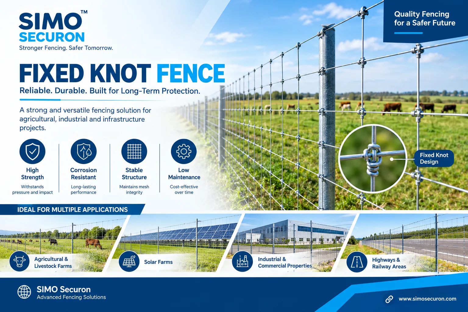 Fixed Knot Fence A Practical Guide to Modern Agricultural and Industrial Fencing