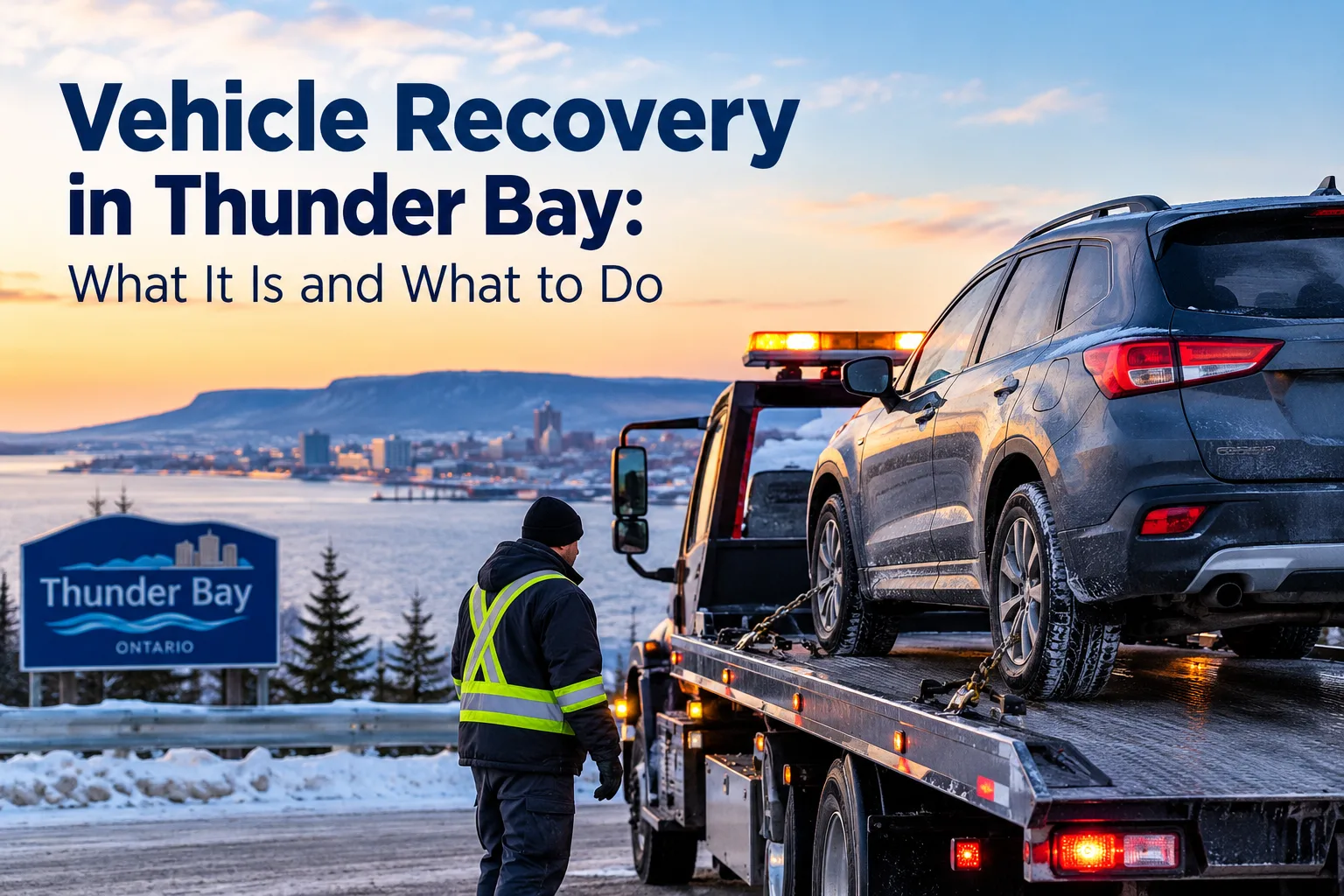 Vehicle Recovery in Thunder Bay: What It Is and What to Do