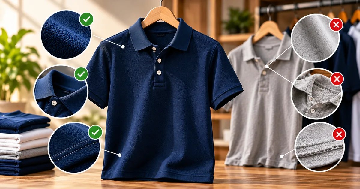 How can you easily spot a premium custom polo t-shirt
