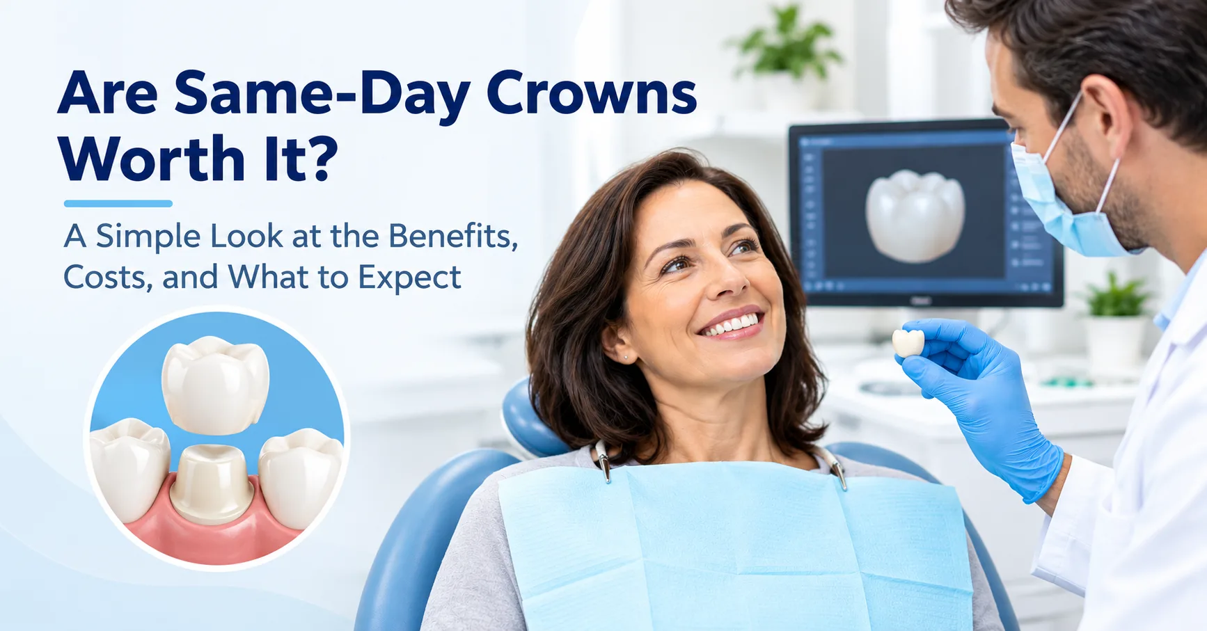 Are Same-Day Crowns Worth It? A Simple Look at the Benefits, Costs, and What to Expect