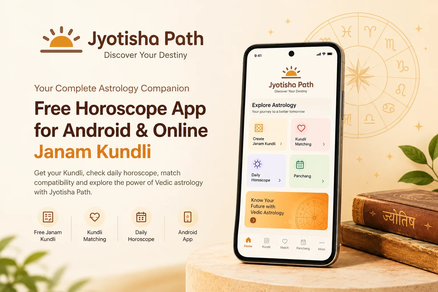 Free Horoscope App for Android: Explore Your Kundli with Jyotisha Path