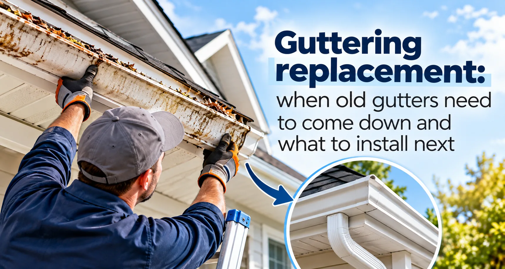 Guttering replacement: when old gutters need to come down and what to install next
