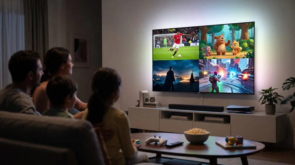 How to Choose a Family TV: Sports, Cartoons, Movies, and Gaming