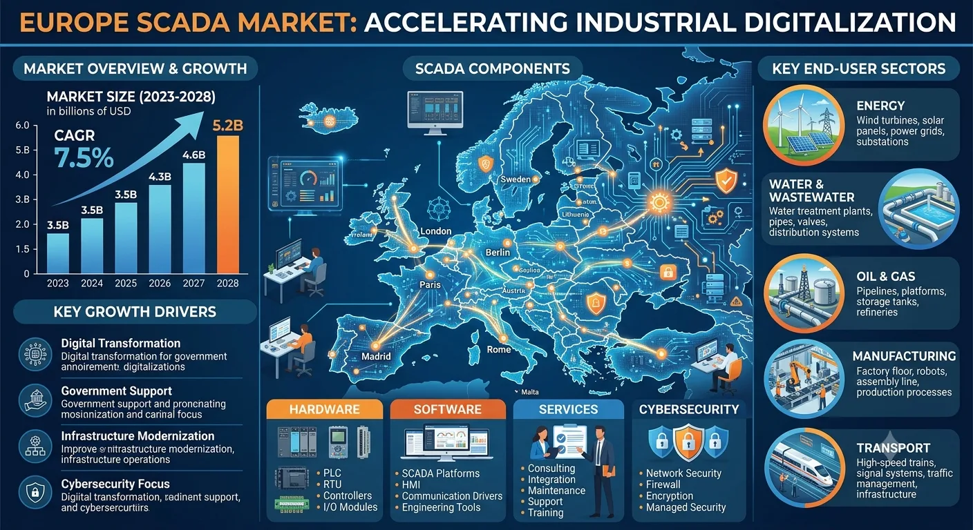 Europe SCADA Market Size, Share, Report 2026 2034
