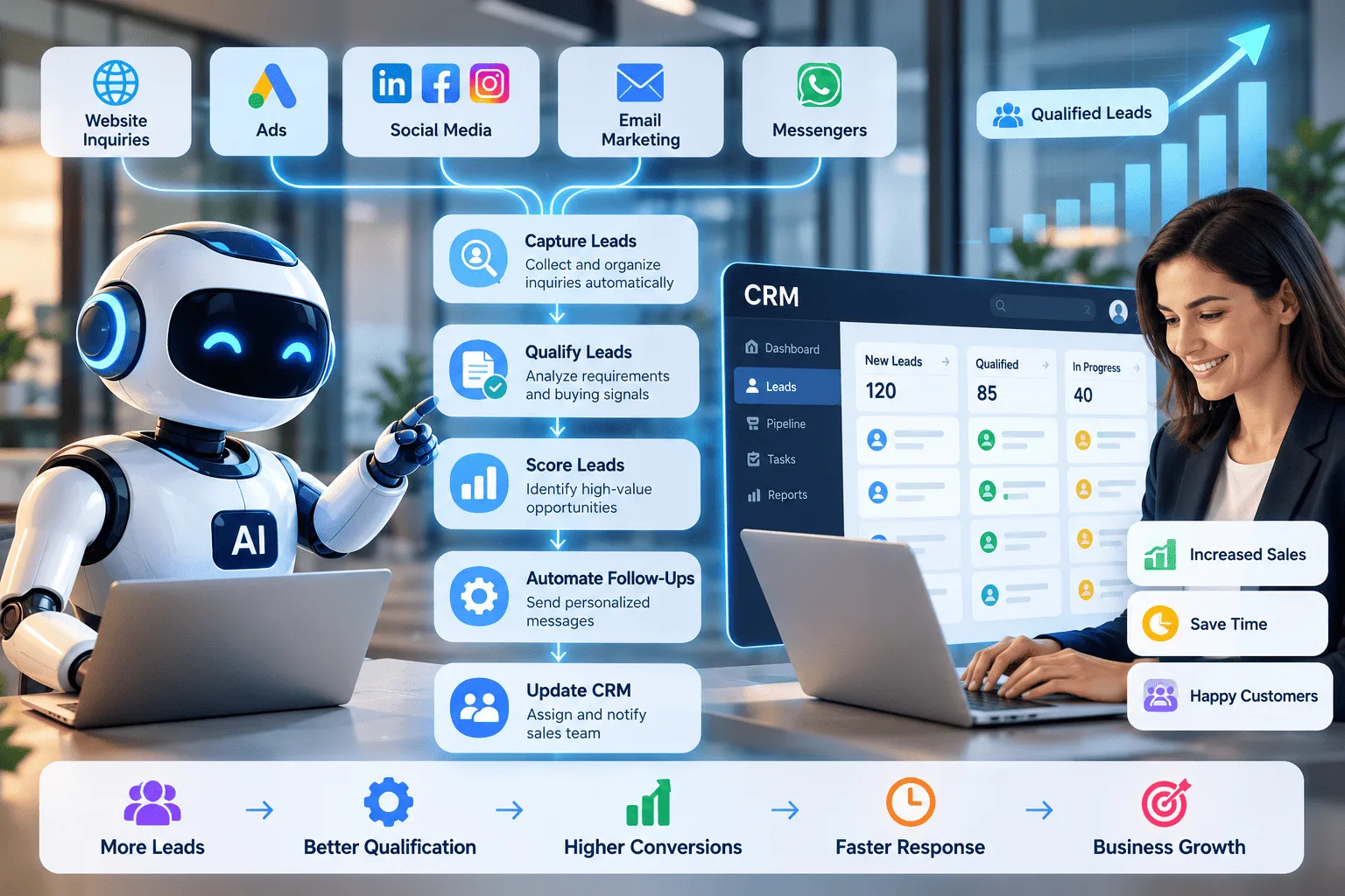 How AI Agents and Business Automation Help Companies Generate and Qualify Leads