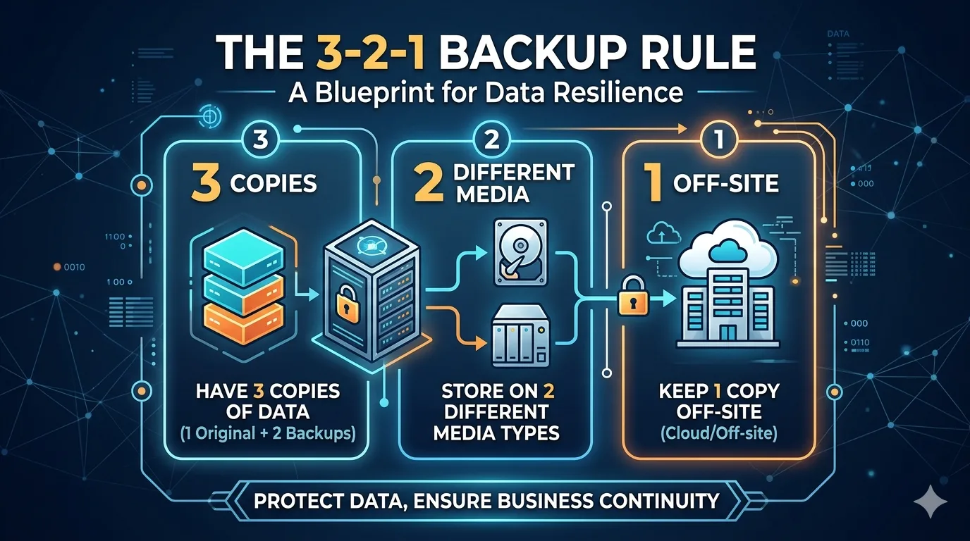 Master the 3-2-1 Backup Rule for Foolproof Data Security