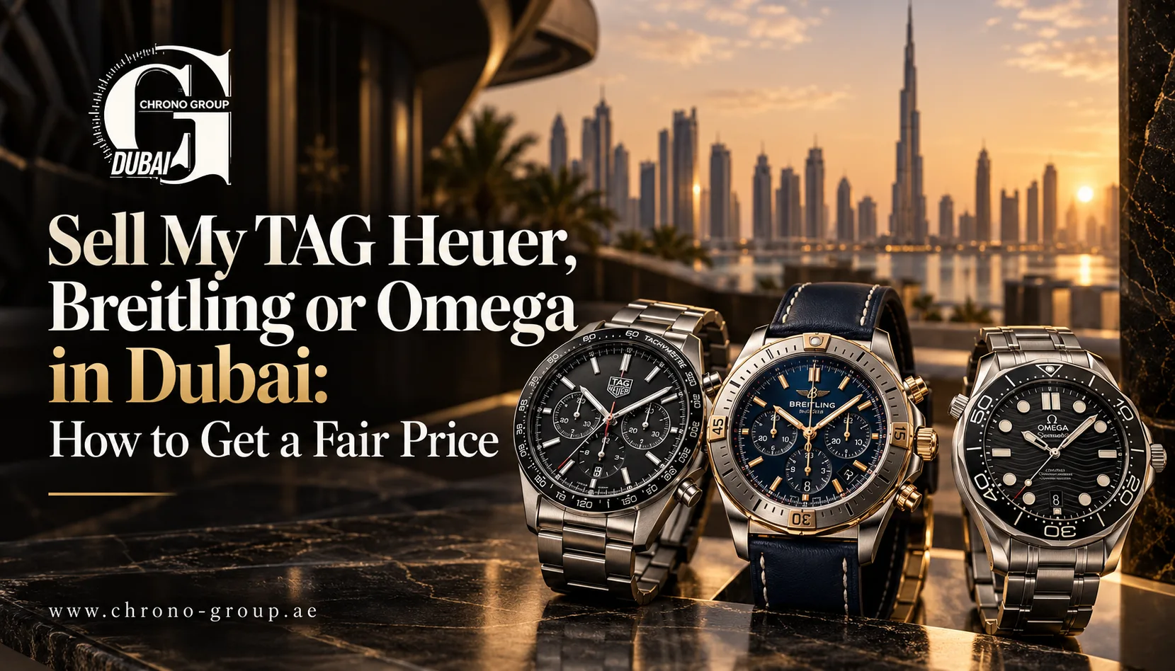 Sell My TAG Heuer, Breitling or Omega in Dubai: How to Get a Fair Price