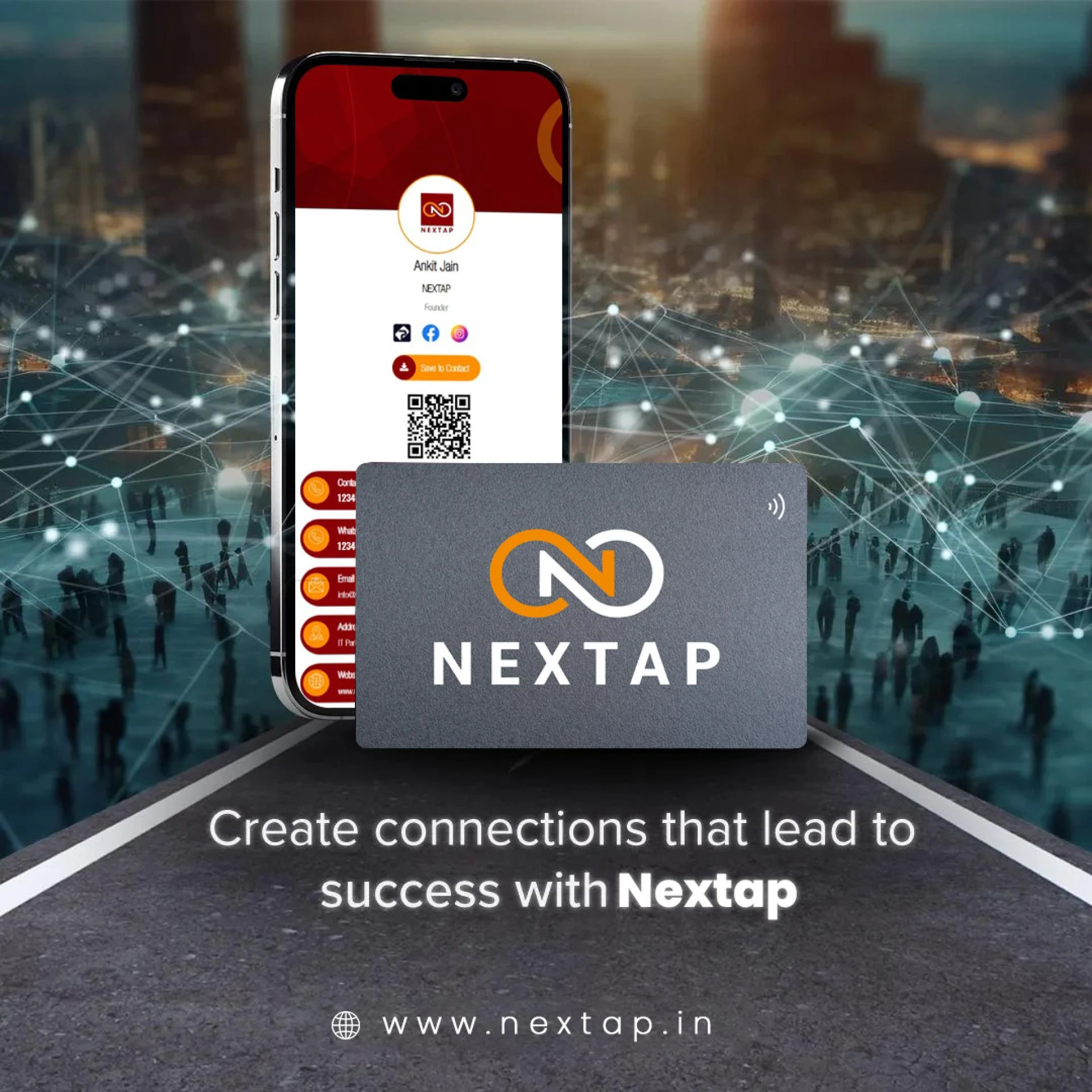  Get Your NEXTAP- Smart NFC Digital Business Card
