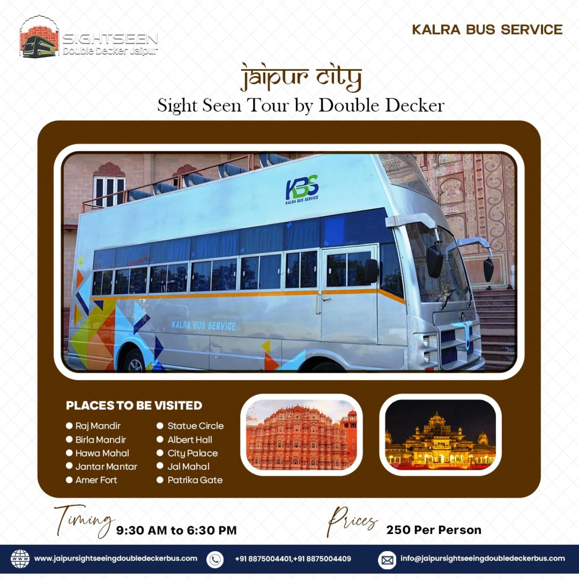 Jaipur Sightseeing Tour by Bus | Explore the Pink City Comfortably