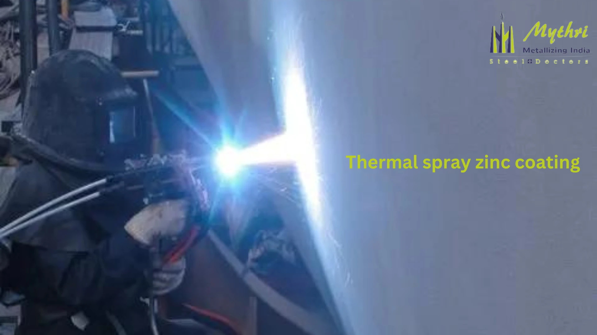 Thermal spray zinc coating