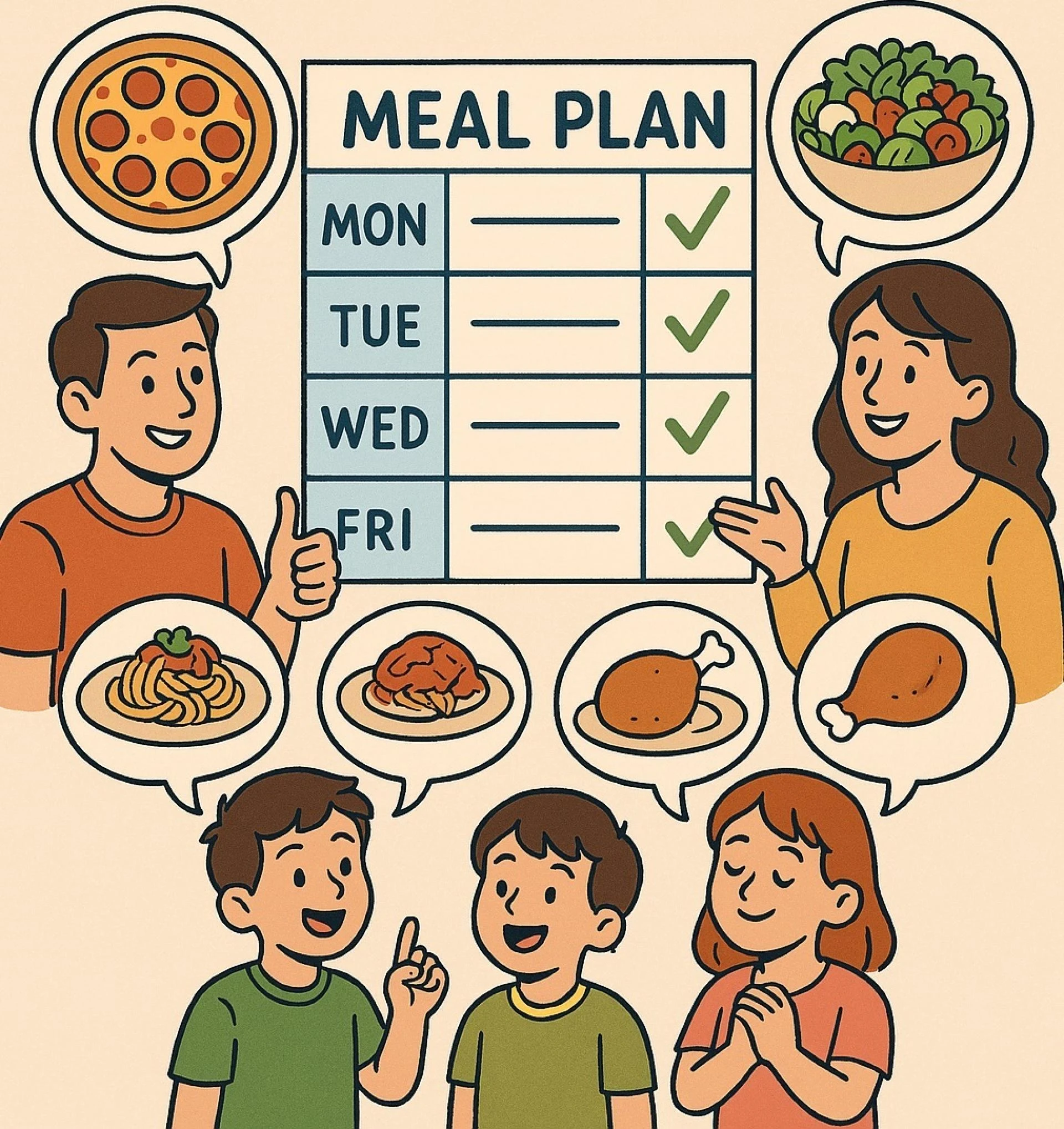 How to Create Weekly Meal Plans that Please Everyone in Your Family
