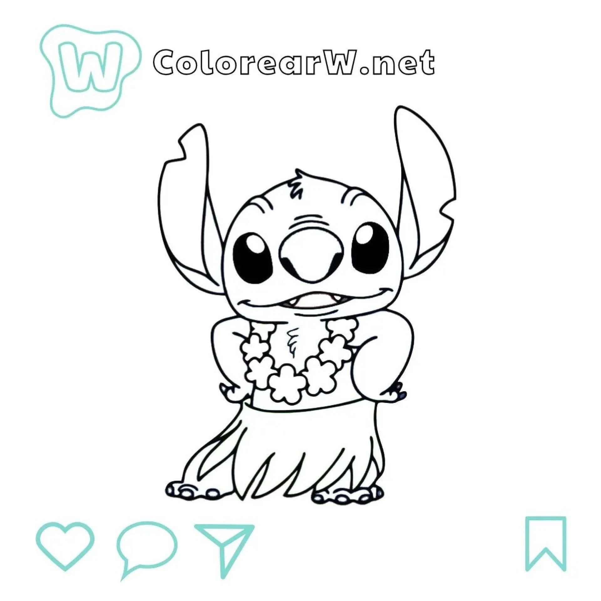 Stitch para colorear Descarga e imprime tus dibujos favoritos