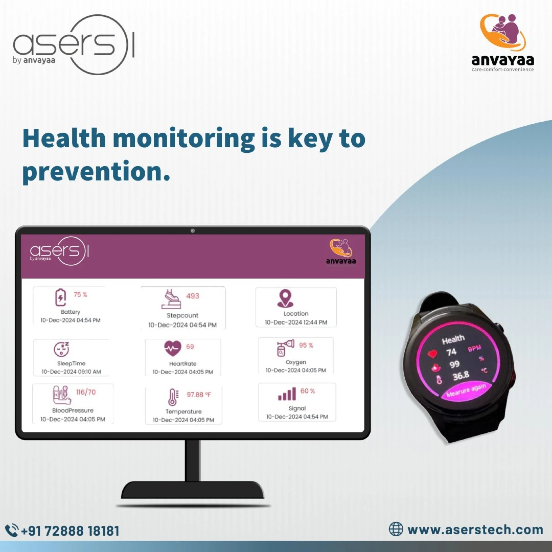 Smartwatch with Fall Detection for Seniors – Powered by ASERS