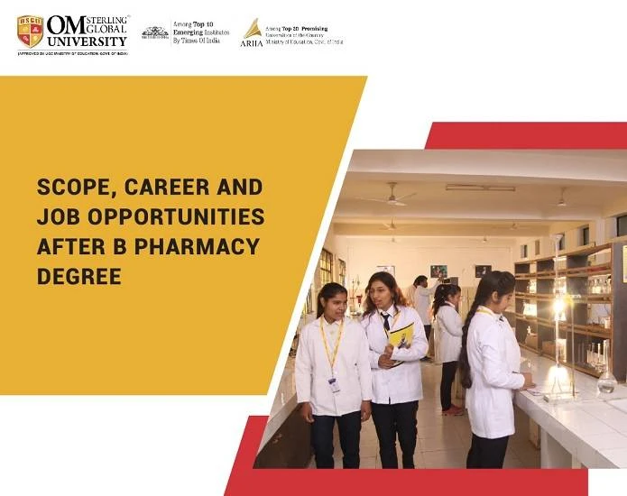 Scope, Job Opportunities, Career after B Pharmacy Degree