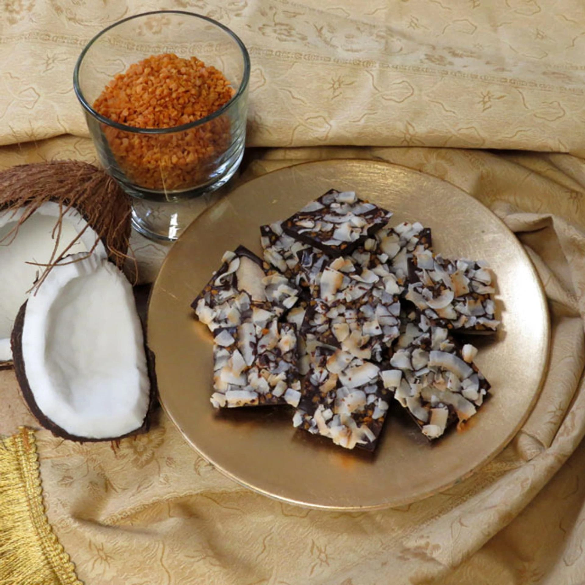 Decadence Defined: Discovering the Layers in Toasted Coconut Caramel Dark Chocolate Bars