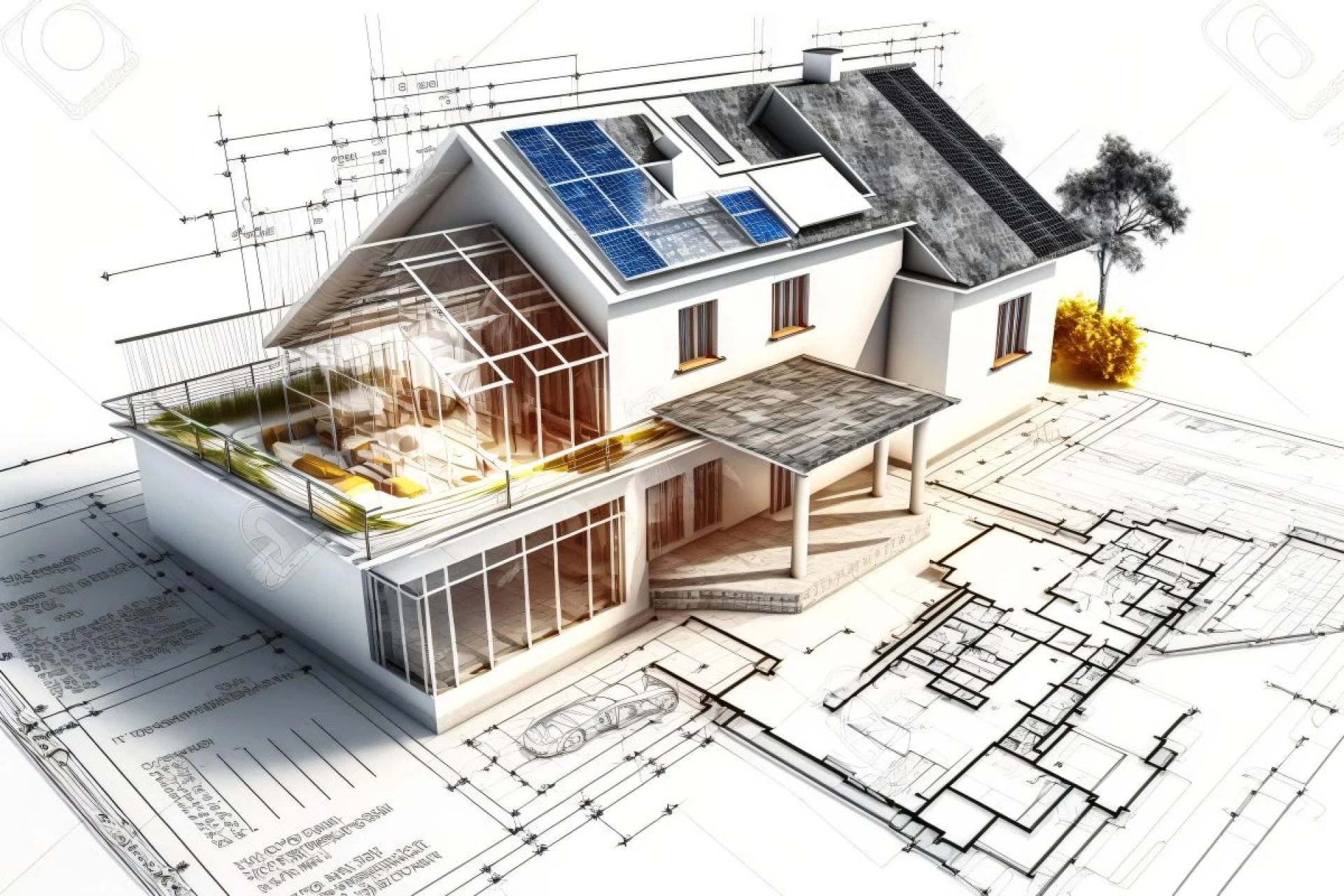 What is the amount in house construction?