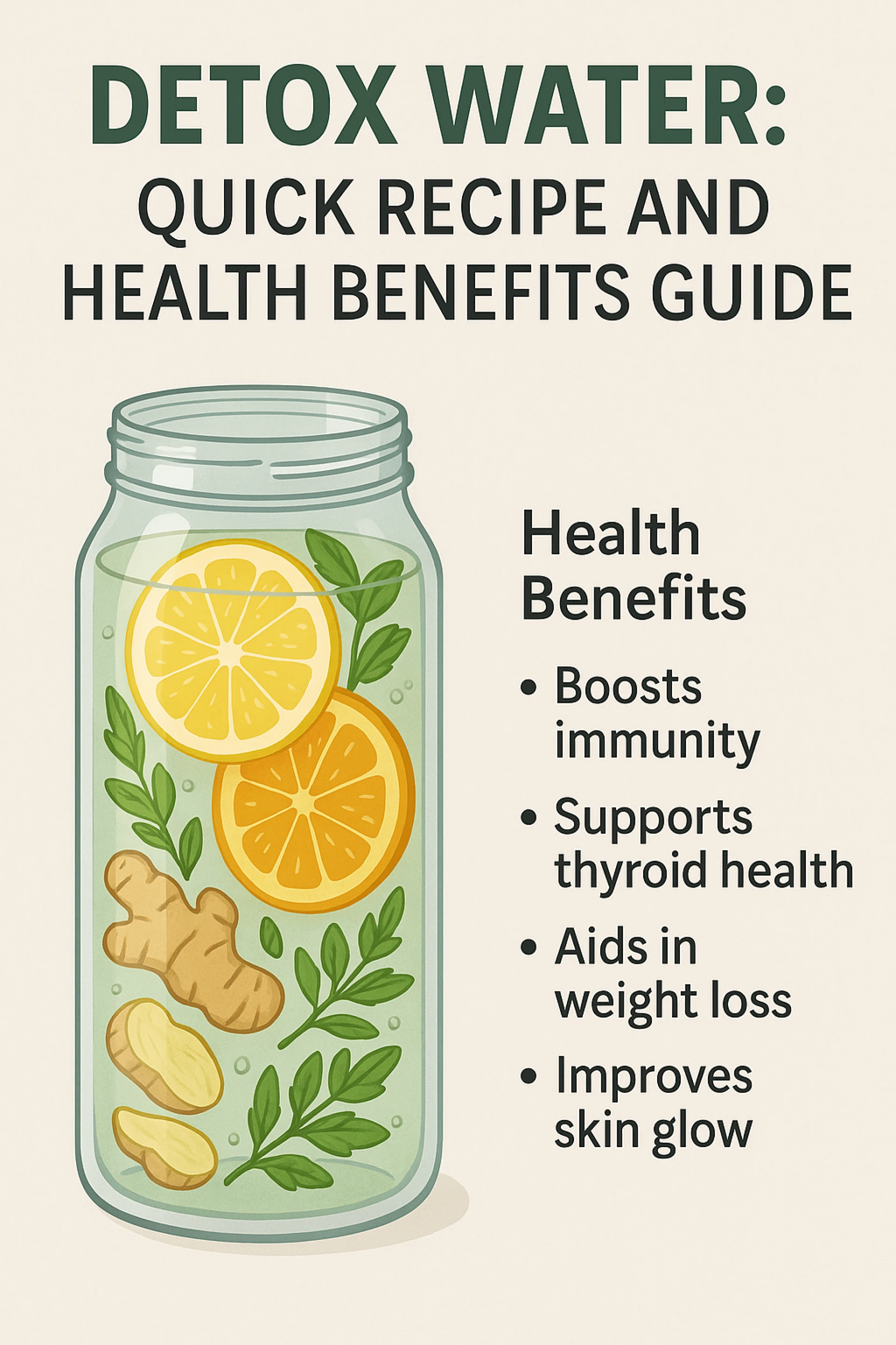 Detox Water: Quick Recipe and Health Benefits Guide
