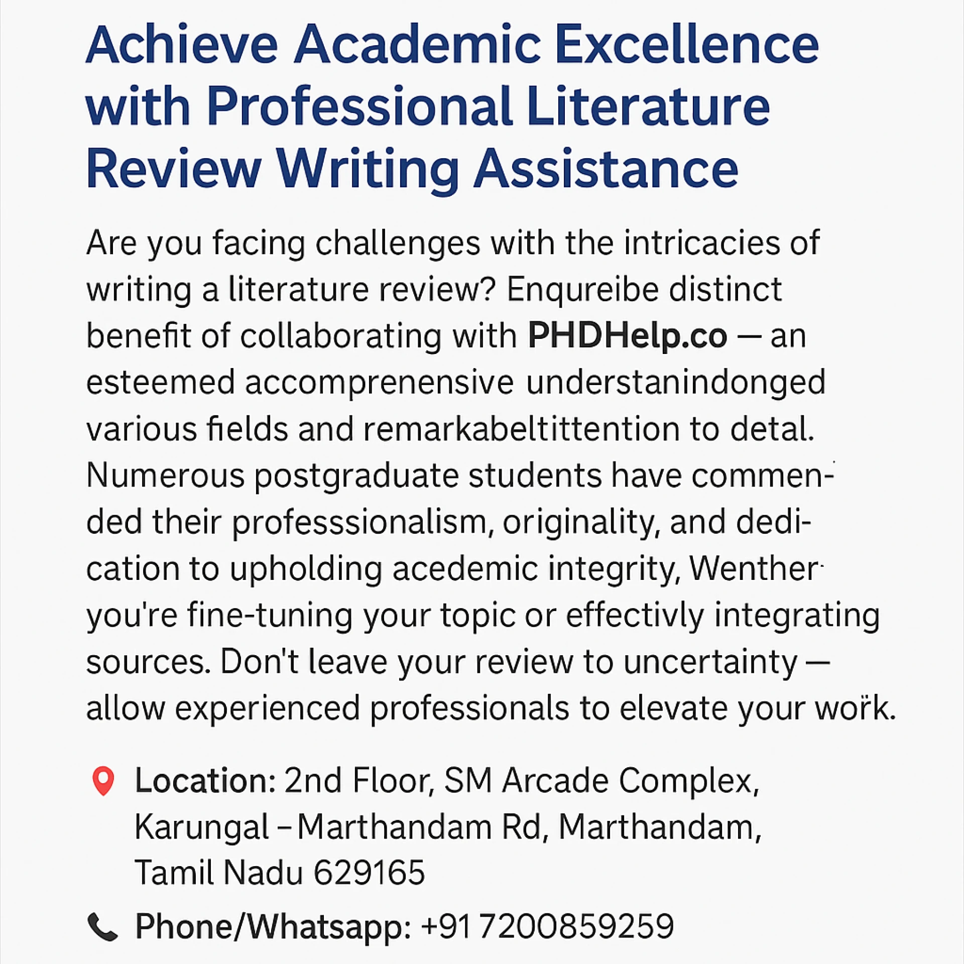 Draft: My PoIs Literature Review AI Enough? Here’s Why You Still Need Professional Guidancest Title